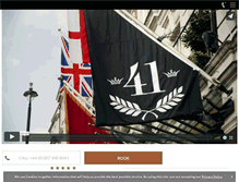 Tablet Screenshot of 41hotel.com